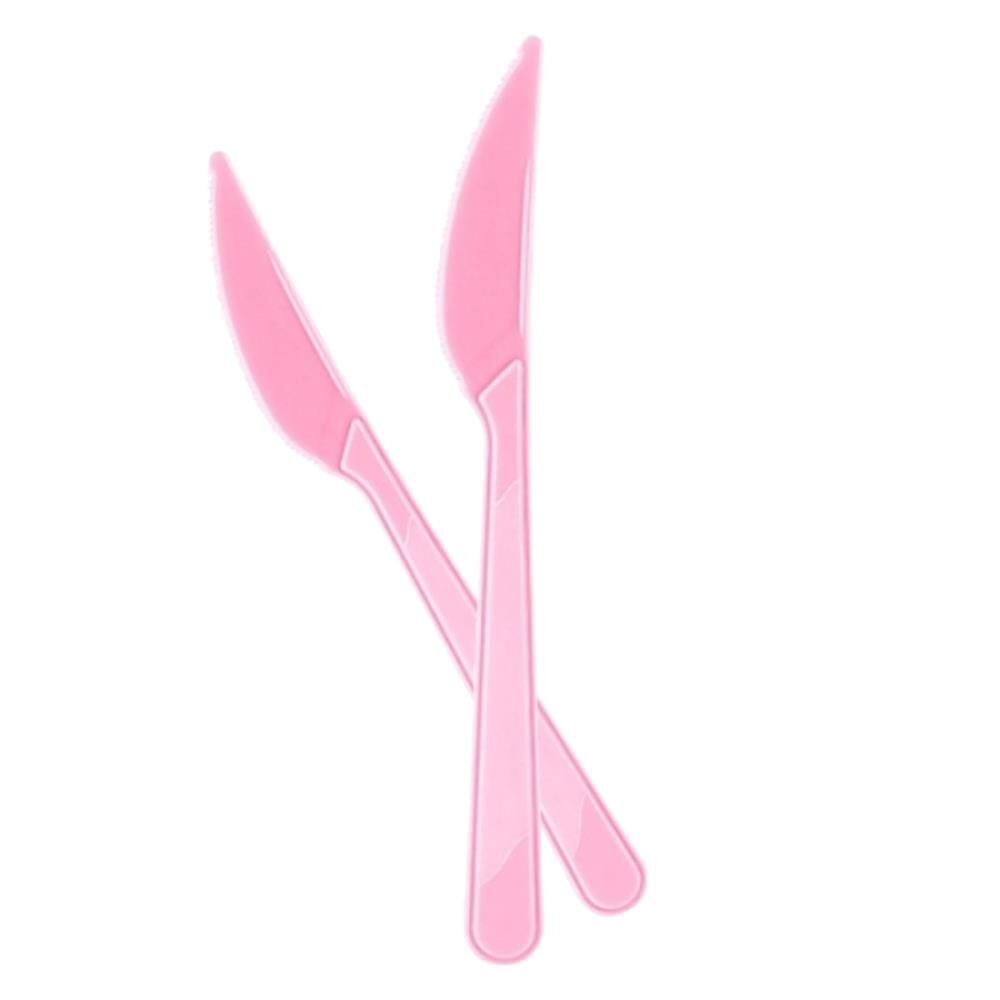 Plastik Bıçak Pembe Lüx 25 adet