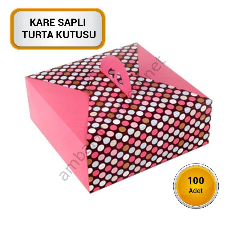 2 No Kare Saplı Turta