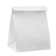 Kraft Dipli Torba Beyaz 25x30x14cm