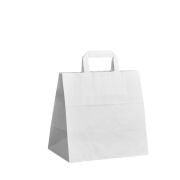 Kraft İçten Saplı Çanta 28x29x17 Beyaz