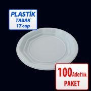 Plastik Tabak Küçük 17cm