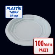 Plastik Tabak Orta 19cm