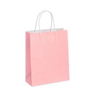 Pembe Hediyelik Kağıt Torba 18x24x8cm