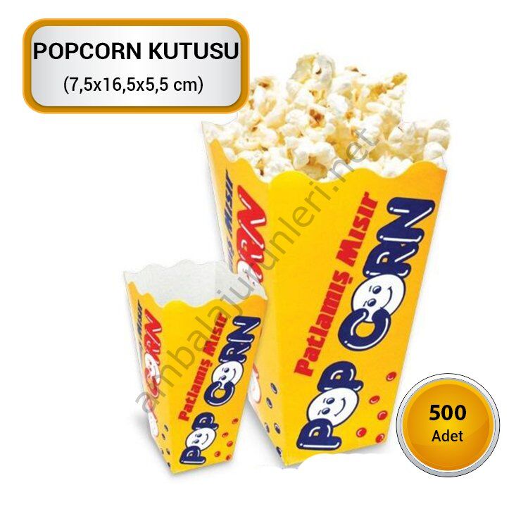 Popcorn Kutusu Küçük 500 adet