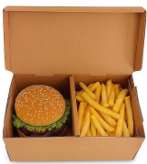 Mikro Hamburger Kutusu 20x12x9,3cm 100 Adet