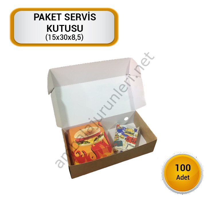 Fast Food Paket Servis Kutusu