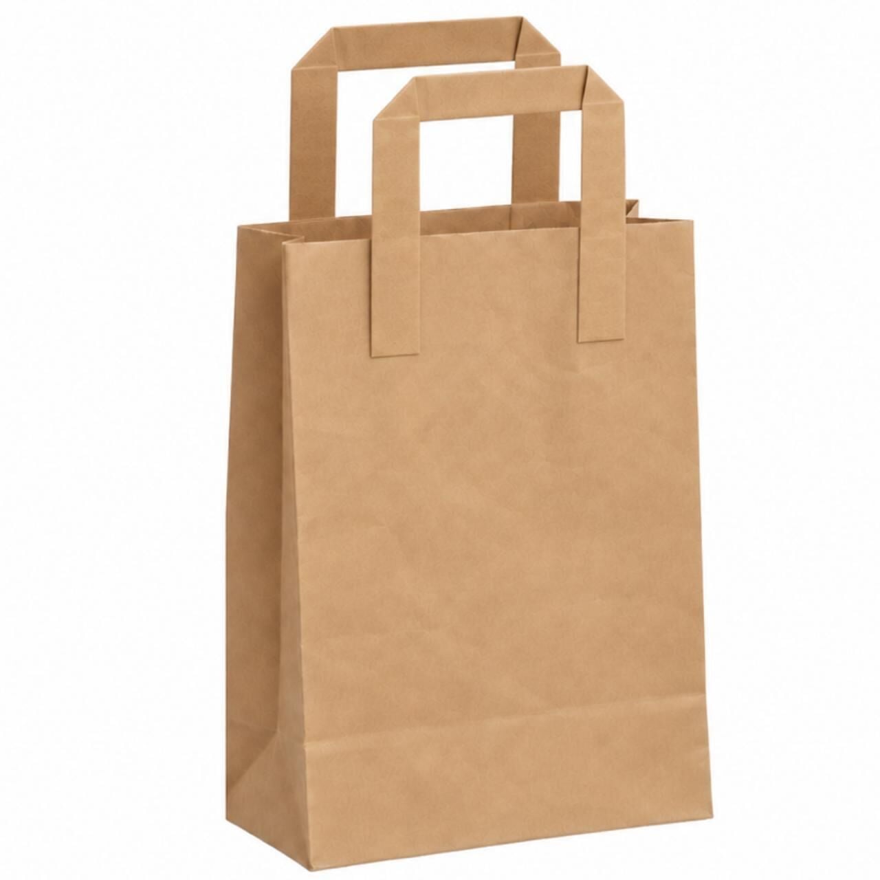 Küçük Boy Kraft Kağıt Çanta 22x28x12cm