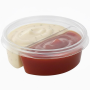 Plastik Sos Kabı 50cc 2 Bölmeli