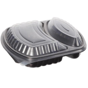 Plastik 2 Bölmeli Menü Kabı(Sıcağa Dayanıklı)