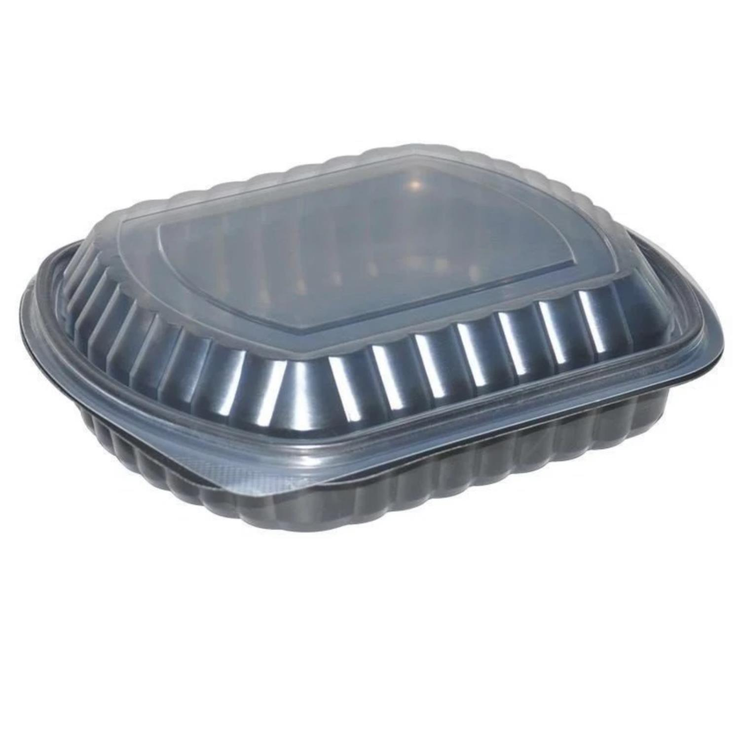 Plastik Bölmesiz Yemek Kabı(Sıcağa Dayanıklı)