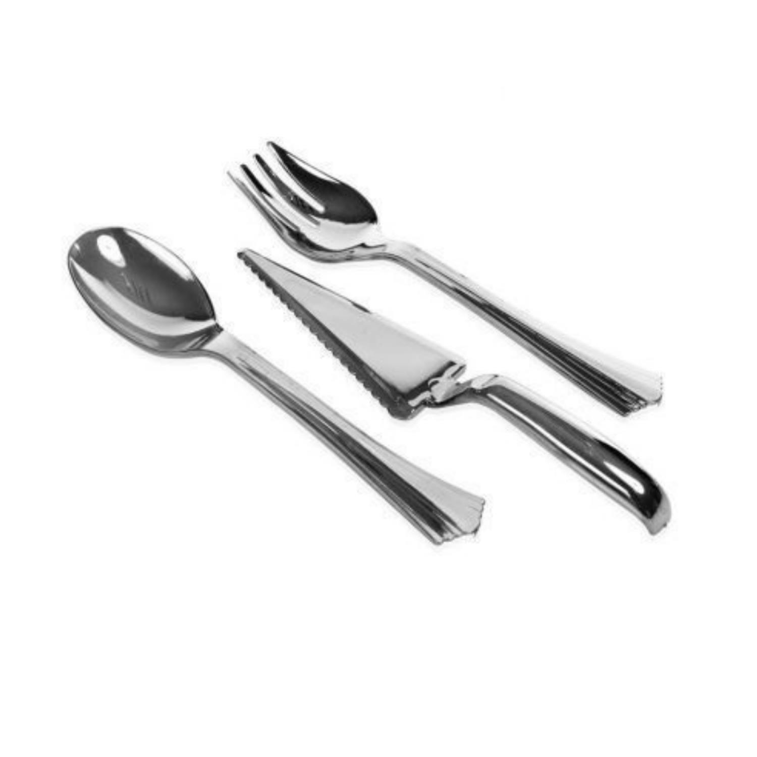 Gümüş Görünümlü Servis Takımı 3'lü Set 2'li