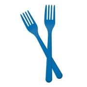 Plastik Çatal Lacivert Lüx 25 adet