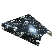 Dilim Pizza Altlığı Siyah Desenli 100 adet