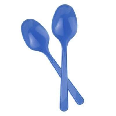 Plastik Kaşık Lacivert Lüx 25 adet