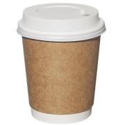 Karton Bardak Kraft 8 Oz Double Wall