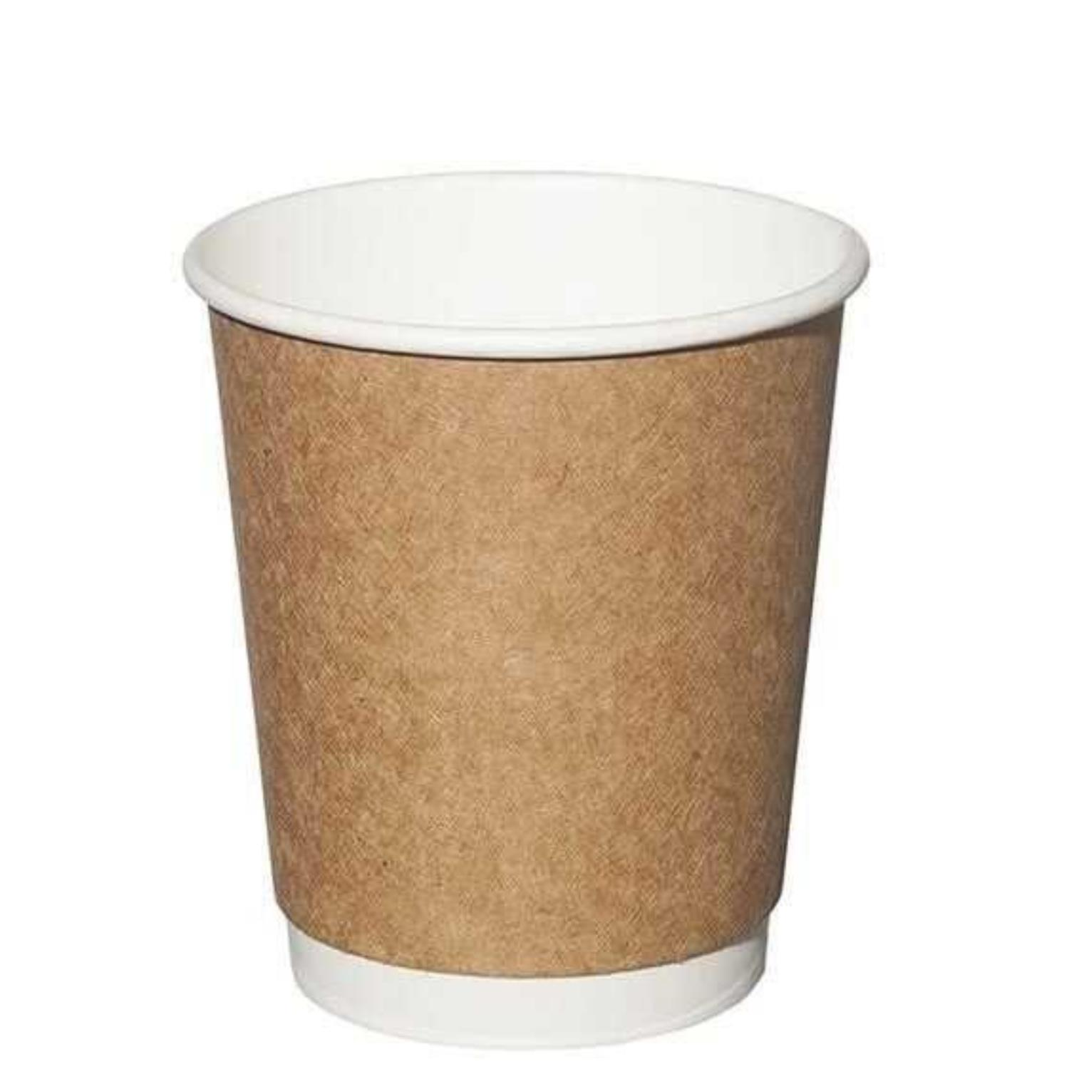 Karton Bardak Kraft 8 Oz Double Wall