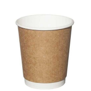 Karton Bardak Kraft 8 Oz Double Wall