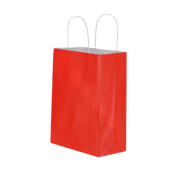 Burgu Saplı Bayrak Kırmızı Çanta 25x31x12cm