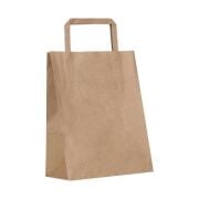 İçten Saplı Kraft Kağıt Çanta 26x29x14cm