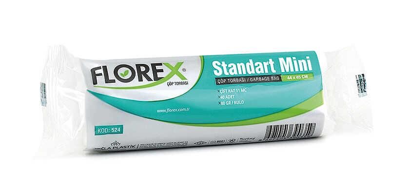 Florex Standart Mini Boy Şeffaf Çöp Torbası 44x45