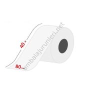 80mm×40mt Termal Rulo Tam Metraj Adisyon Rulosu 10 Adet