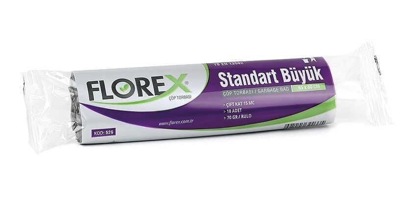 Florex Standart Büyük Boy Siyah Çöp Torbası 65x80
