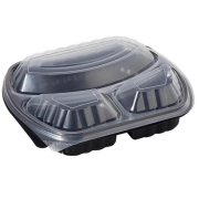 Plastik 3 Bölmeli Yemek Kabı(Sıcağa Dayanıklı)