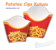 Büyük Boy Kızarmış Patates Kutusu 1500 adet