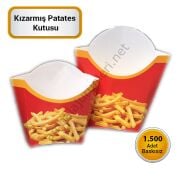 Büyük Boy Kızarmış Patates Kutusu 1500 adet