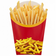 Kızarmış Patates Kutusu Konik Büyük Boy