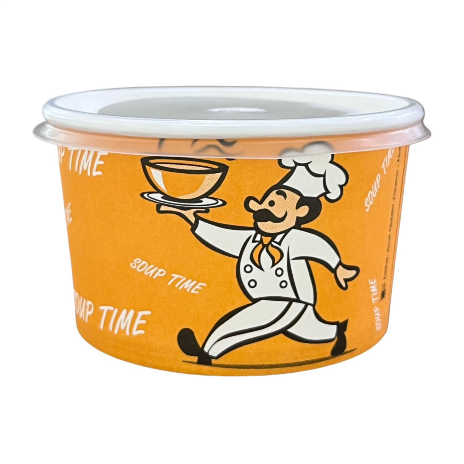 Karton Çorba Kasesi Kapaklı 500 adet