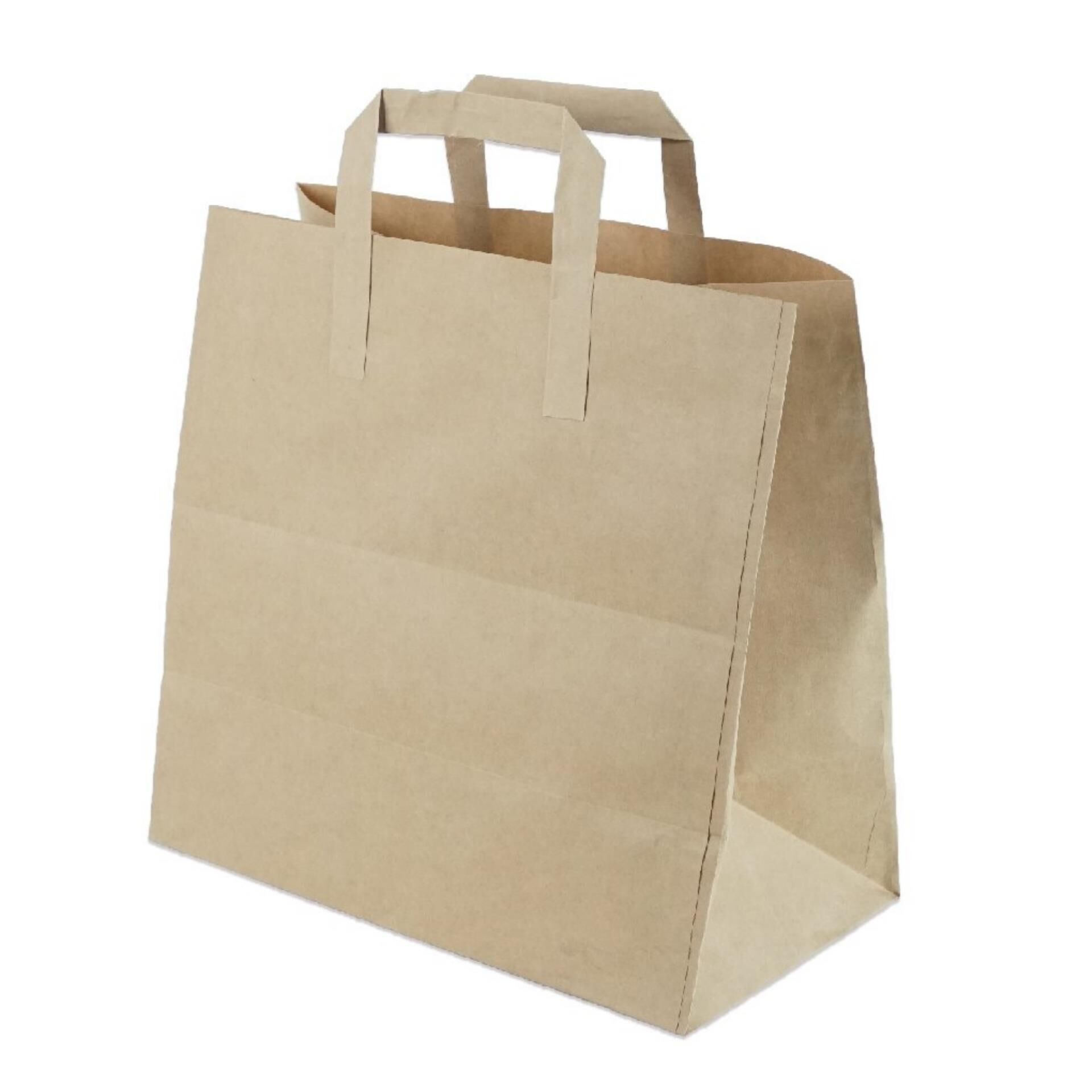 Kraft Saplı Kağıt Çanta 26x29x16cm