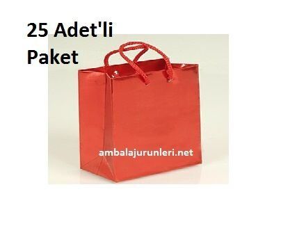 Karton Çanta Kırmızı 11*11cm