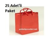 Karton Çanta Kırmızı 11*11cm