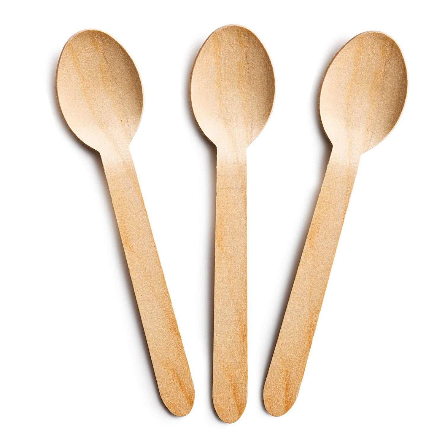 Tahta Kullanat Kaşık 100 adet 16cm