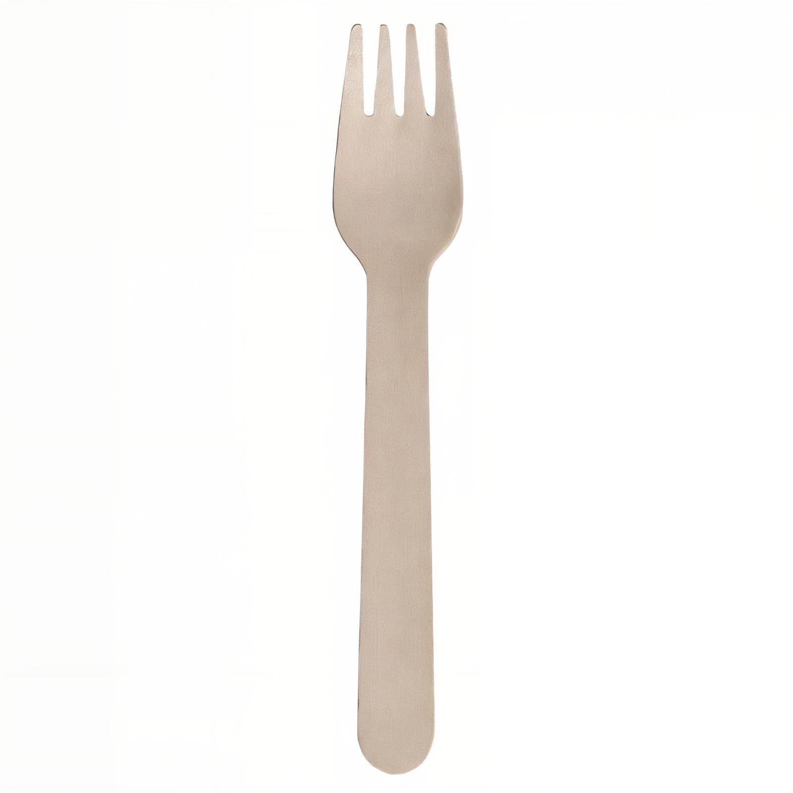 16 cm Ekolojik Tahta Çatal 100 Adet