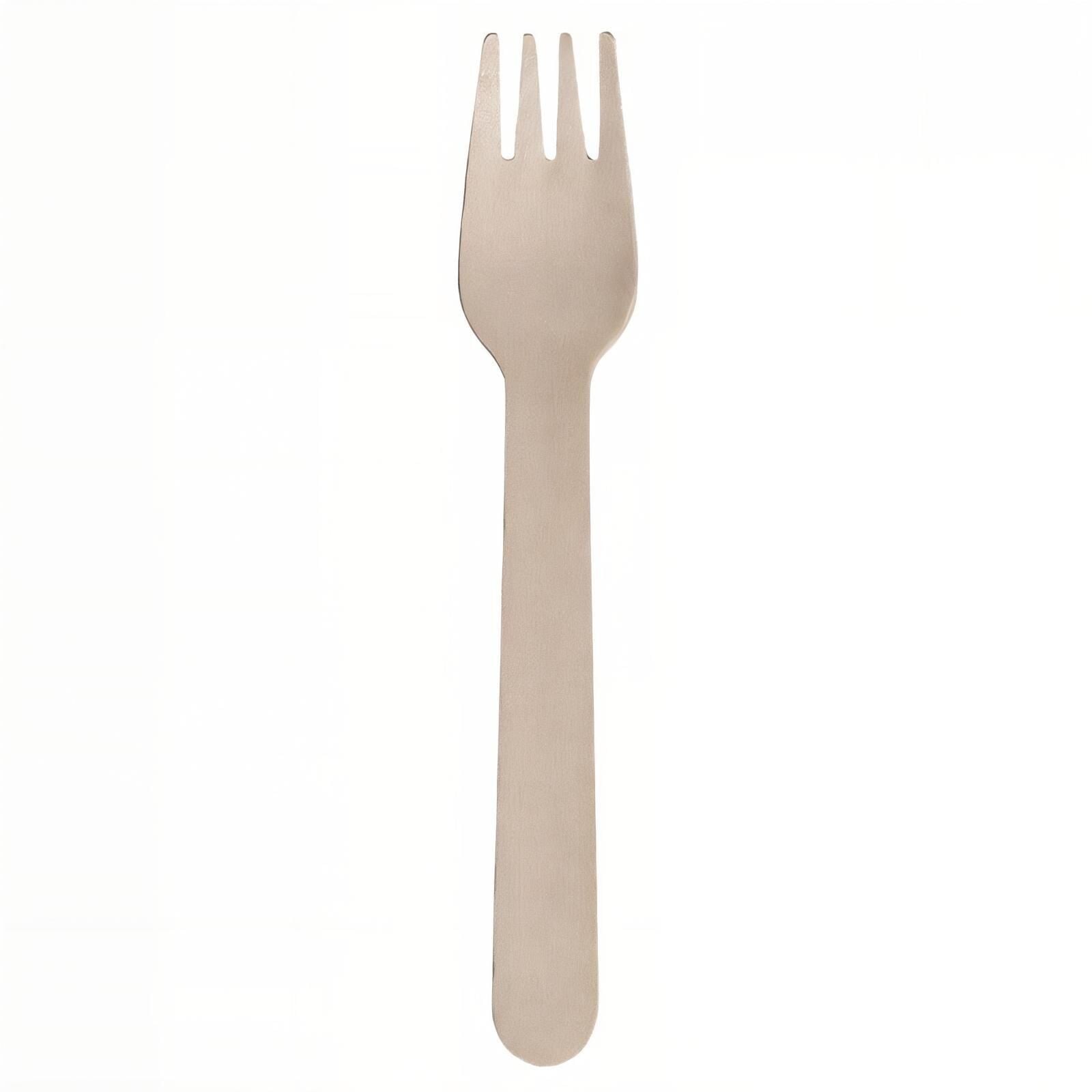 16 cm Ekolojik Tahta Çatal 100 Adet