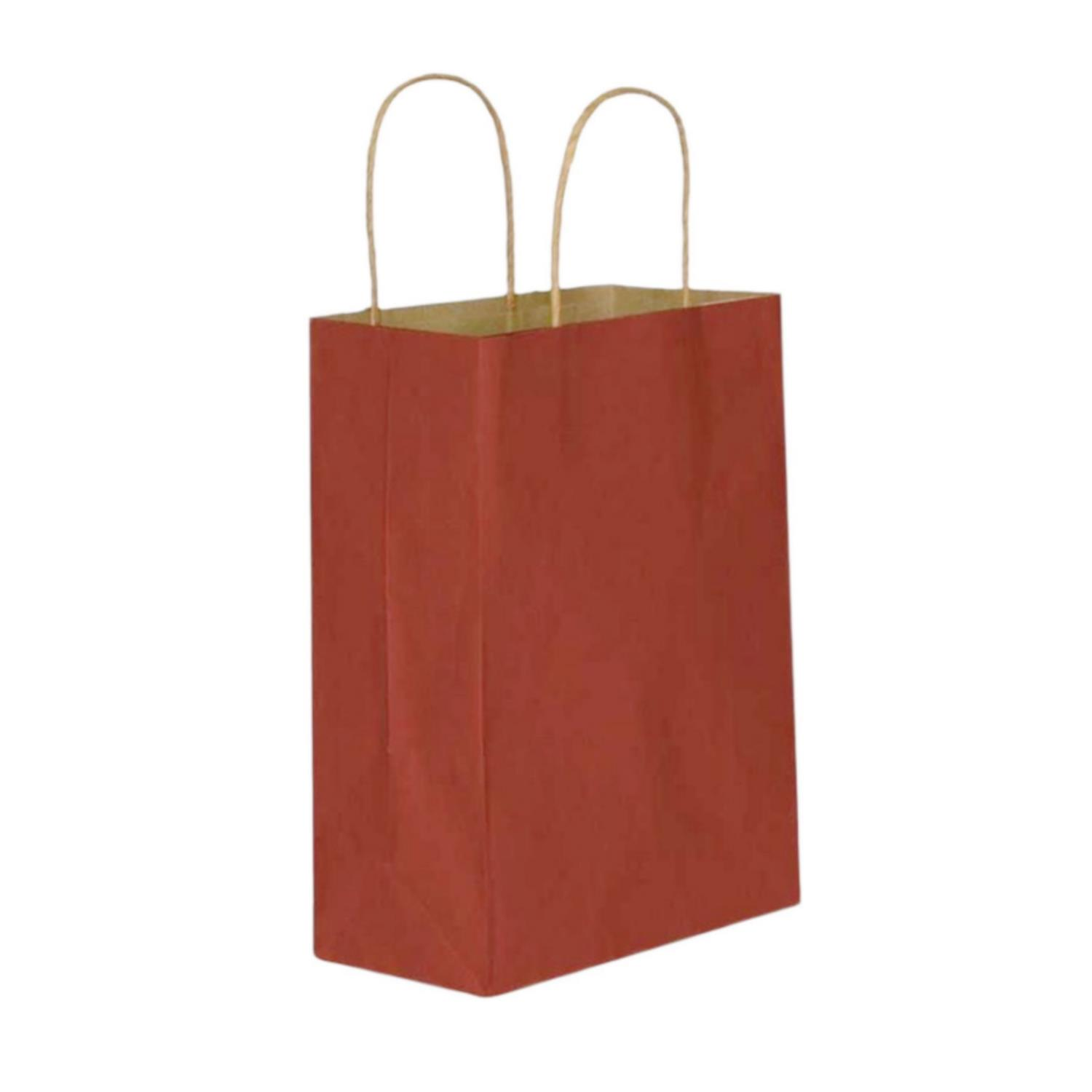 Burgu Saplı Çanta 25x31x12 Esmer Kırmızı
