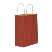 Burgu Saplı Çanta 25x31x12 Esmer Kırmızı