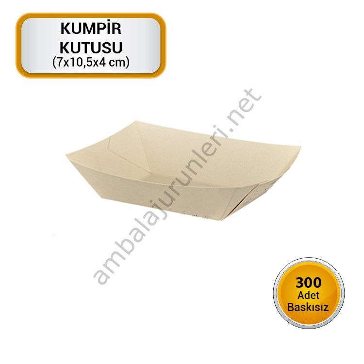 Kumpir Kutusu Konik 7x10x4 300 adet