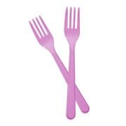 Plastik Çatal Pembe Lüx 25 adet