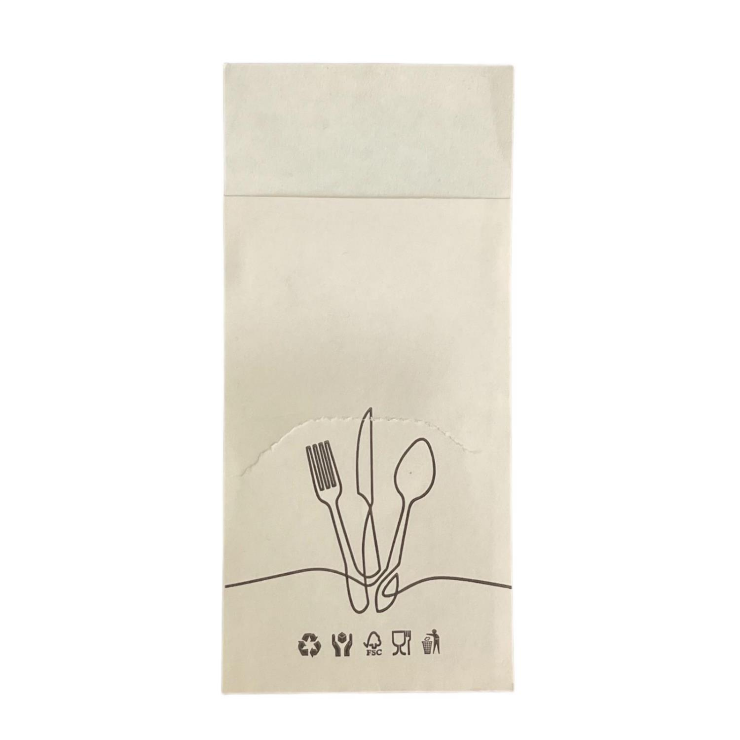 Karton Çatal Kaşık Kılıfı 10x21cm