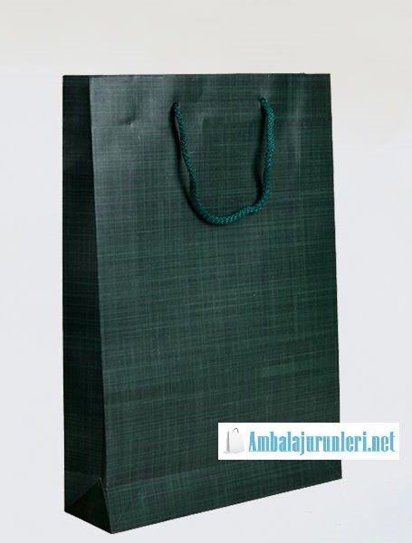 Karton Çanta Yeşil 26*38cm
