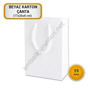 Karton Çanta Beyaz