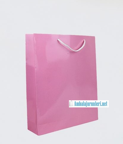 Karton Çanta Pembe 17*26cm