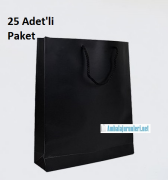 Karton Çanta Siyah 17*26cm