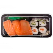 Sushi Kabı Plastik Servis Seti Küçük 9x16cm