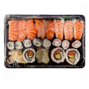 Sushi Kabı Plastik Servis Seti Büyük 13x21cm