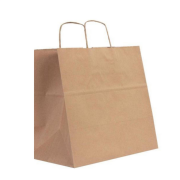 Kraft Burgu Saplı Çanta 32x30x16cm