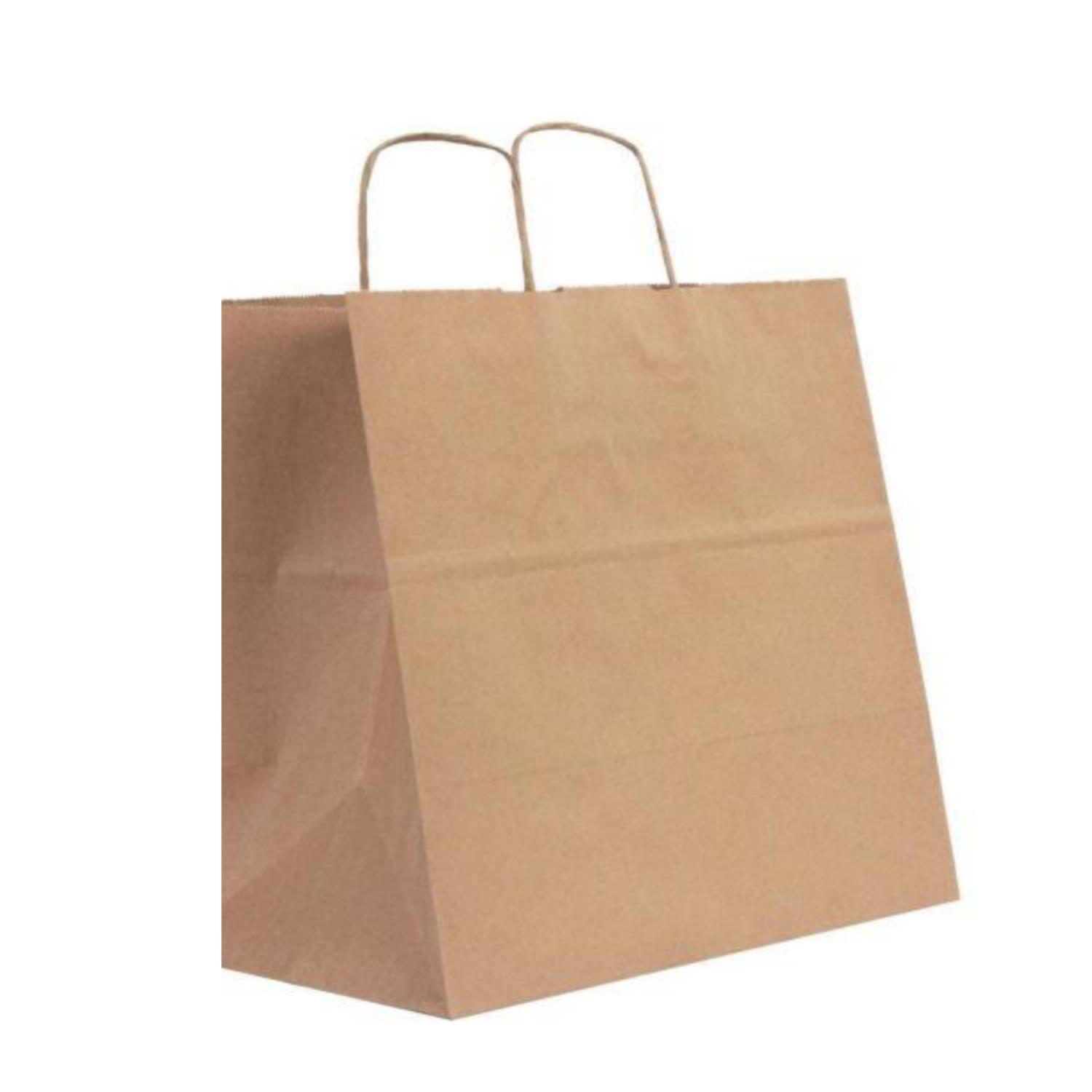 Kraft Burgu Saplı Çanta 32x30x16cm